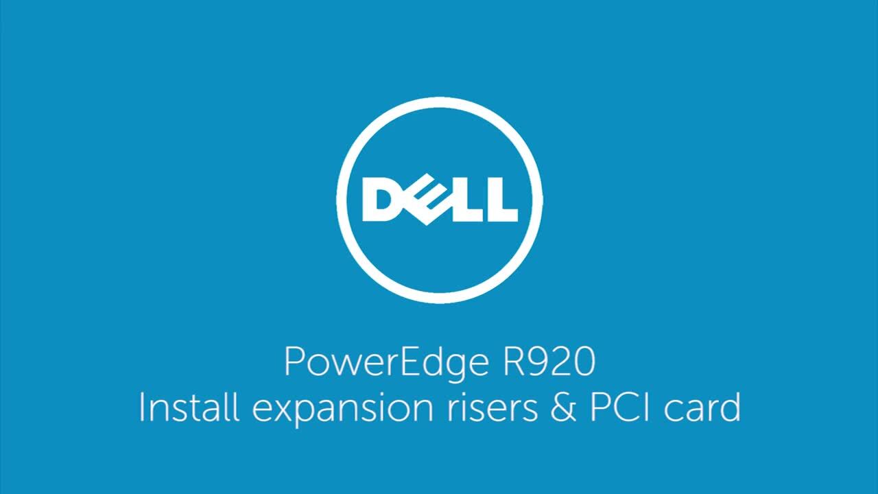 How to Remove and Install Expansion Card Risers for PowerEdge R920