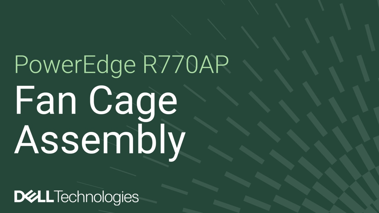 How to replace the fan cage on a PowerEdge R770AP