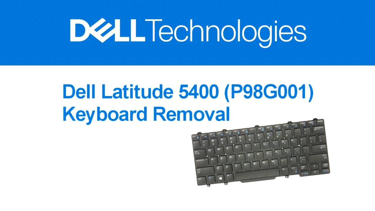 Cómo quitar un teclado de la Latitude 5400