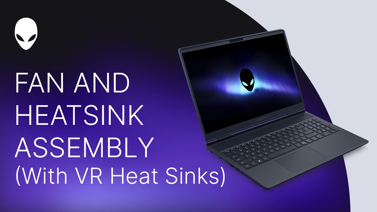 Anleitung zum Ersetzen der Lüfter- und Kühlkörperbaugruppe im Alienware 16X Aurora AC16251 (für Computer mit VR-Kühlkörpern)