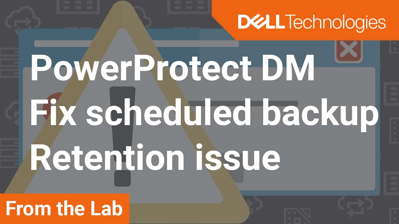 Fix scheduled backup retention extension jobs not running for Extended Retention PowerProtect DM