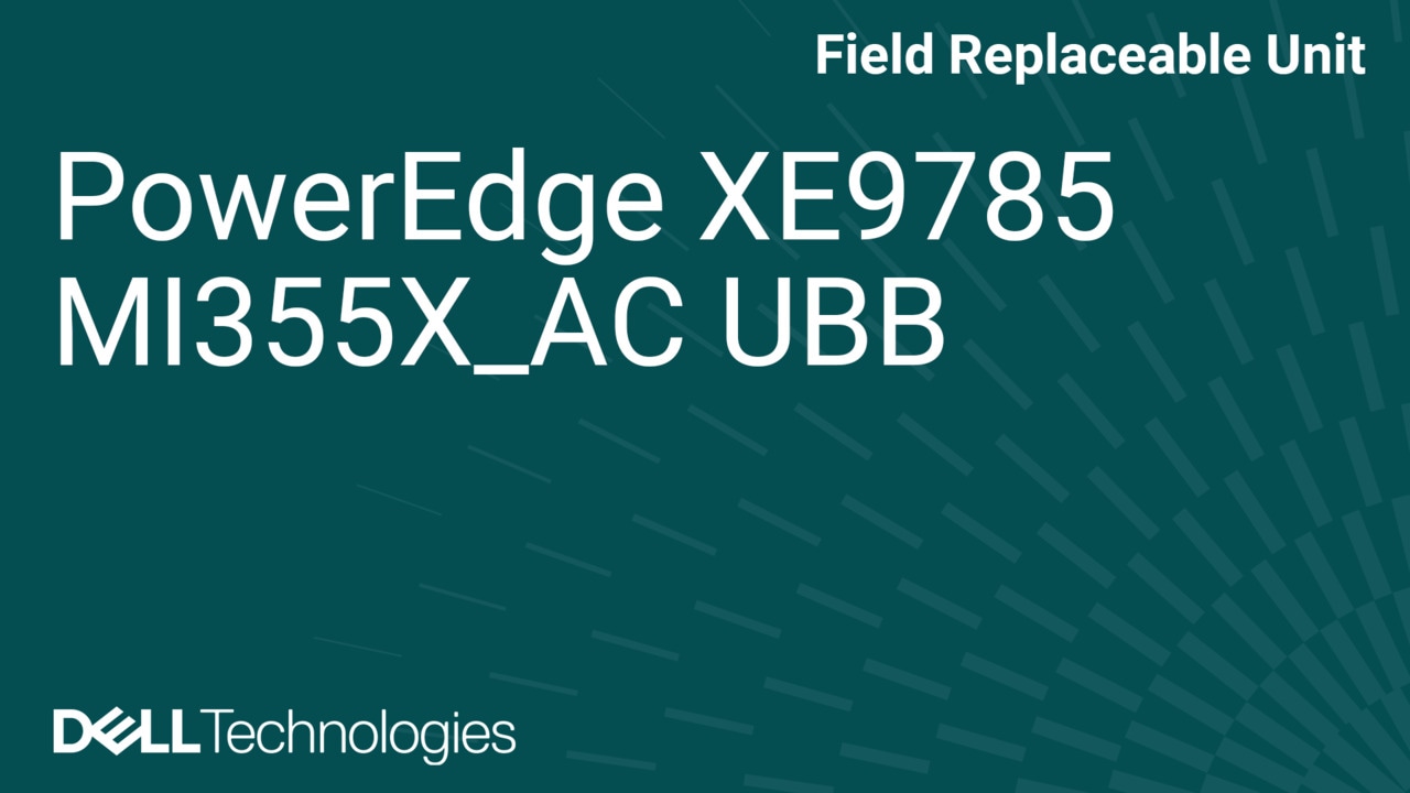 How to Replace MI355X_AC UBB baseboard in XE9785