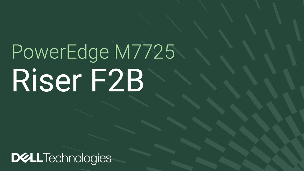Замена переходника F2B на сервере PowerEdge M7725