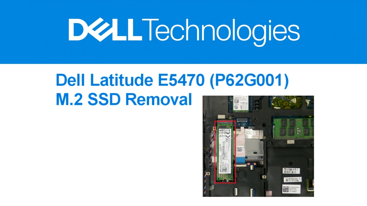 How to Replace SSD for Latitude E5470