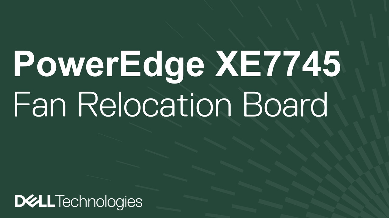 How to replace the fan relocation board on a PowerEdge XE7745