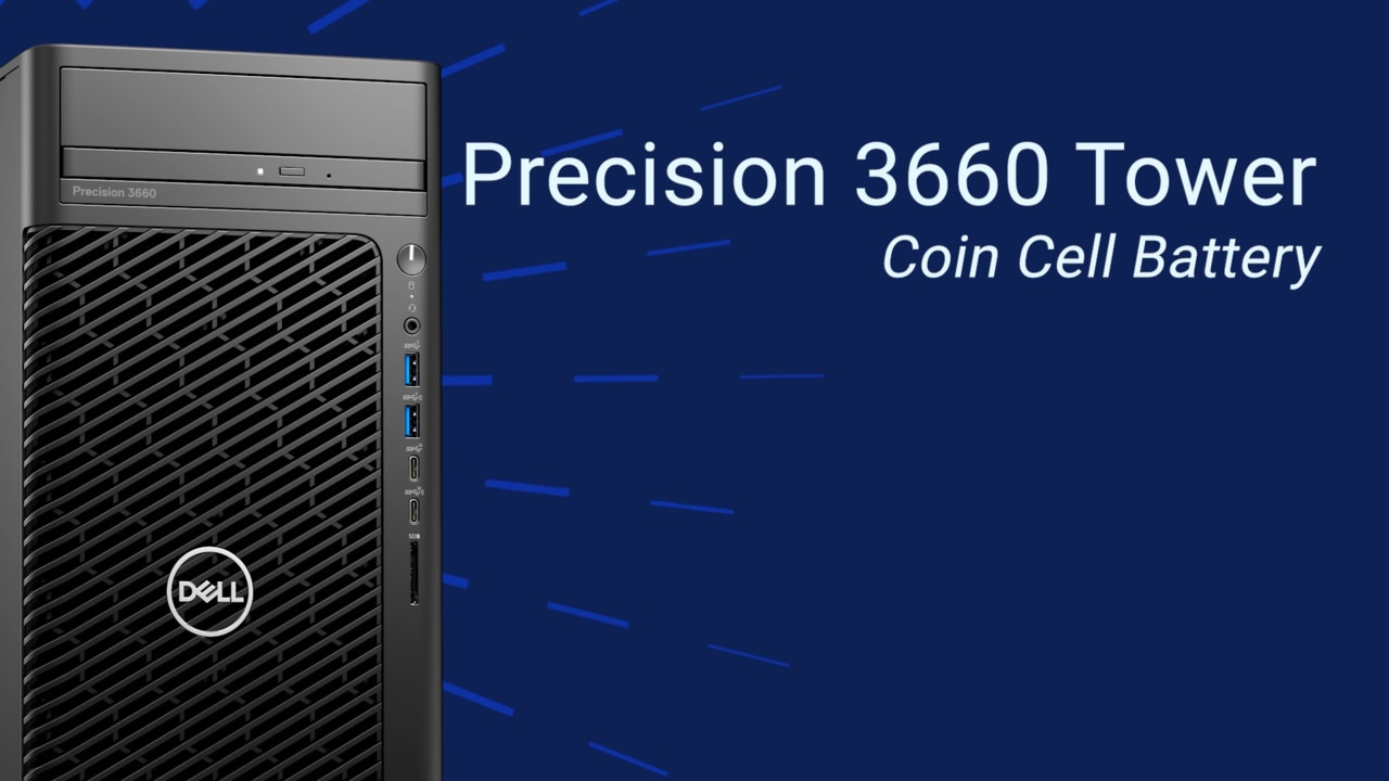 Anleitung zum Ersetzen der Knopfzellenbatterie beim Precision 3660 Tower