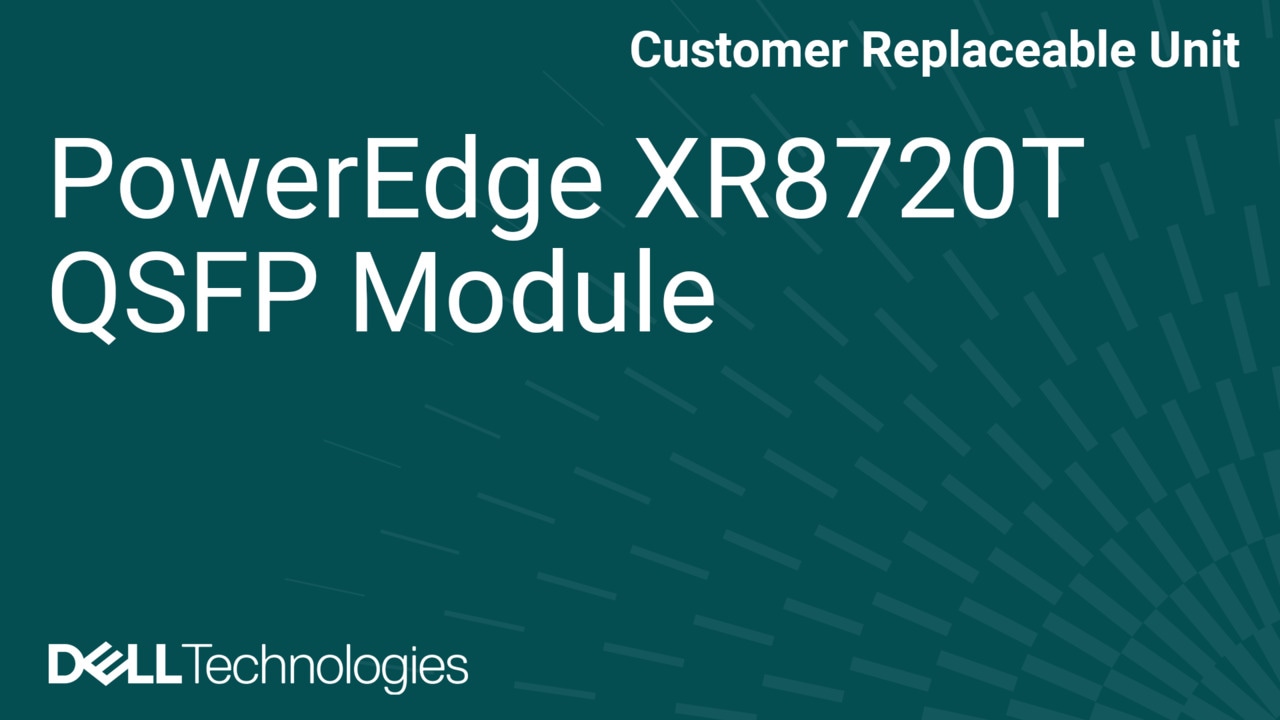 Como substituir o módulo QSFP (configuração flexível) no XR8720t