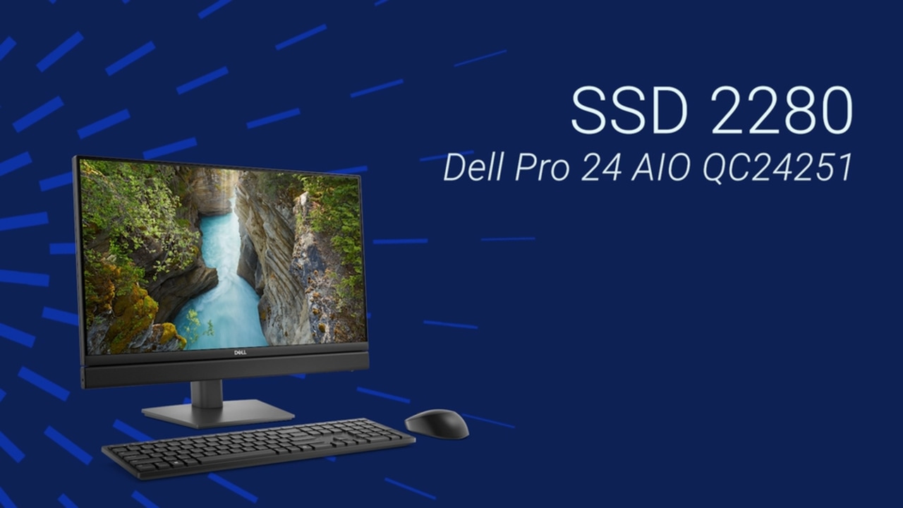 Comment remplacer le disque SSD 2280 sur un ordinateur Dell Pro 24 AIO QC24251