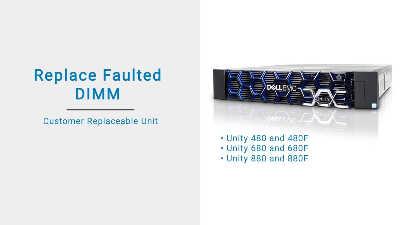 How to replace a Unity DPE Memory Module