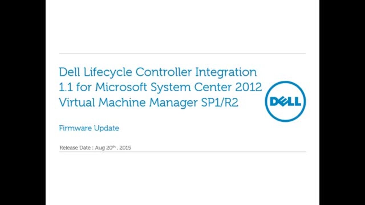 How To Update Dell Lifecycle Controller Integration 1