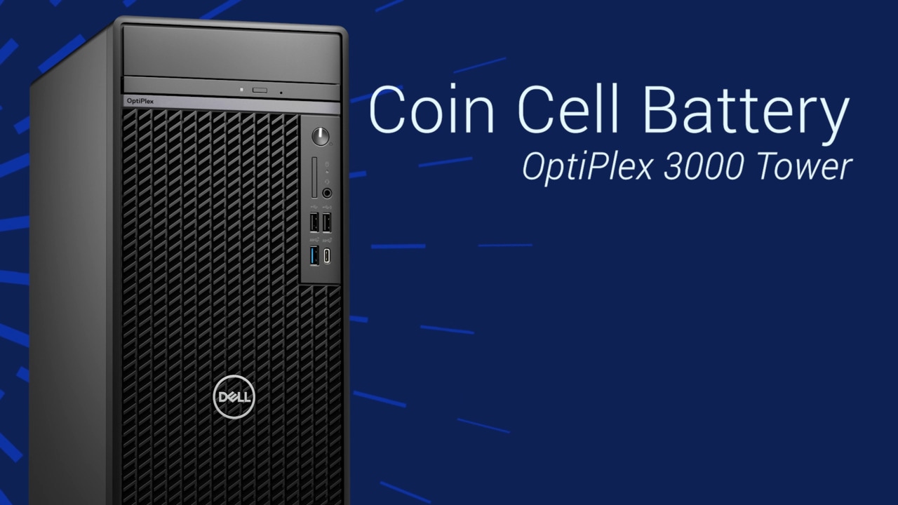 Comment remplacer la pile bouton sur un ordinateur OptiPlex 3000 au format tour