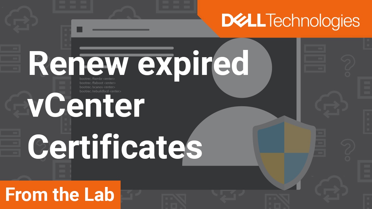 How to renew expired vCenter certificates in IDPA