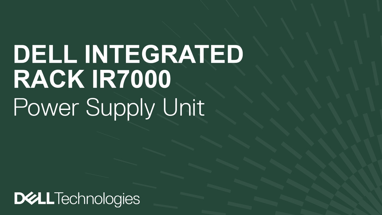 How to replace the power supply unit on a Dell Integrated Rack IR7044