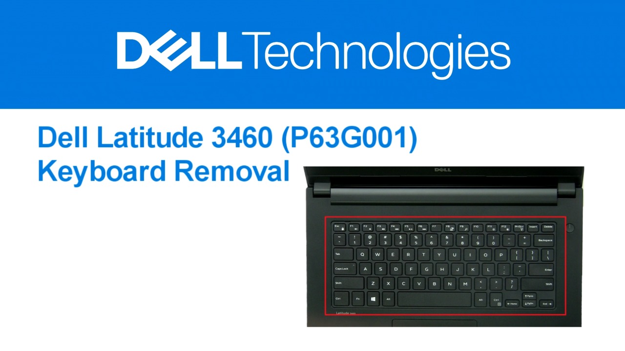 How to replace the Keyboard in your Dell LATITUDE 3460