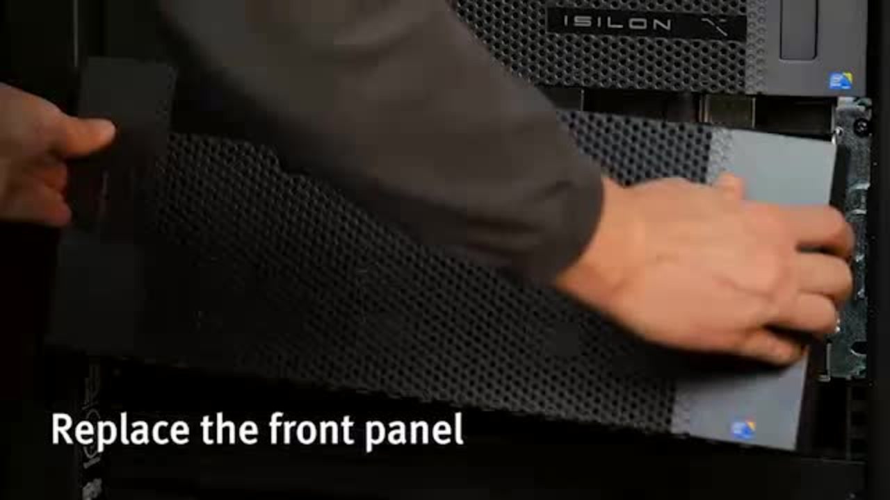 Remplacement d’un panneau avant dans les nœuds X210 et NL410