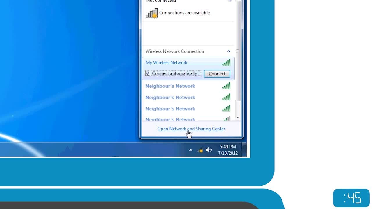 My Dell за 99 секунд: подключение к беспроводной сети (на английском языке)