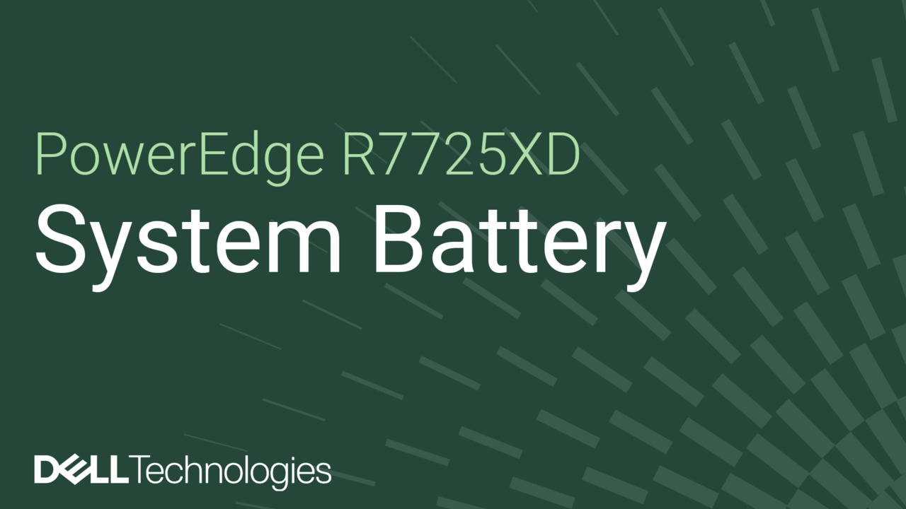 How to replace the system battery on a PowerEdge R7725XD