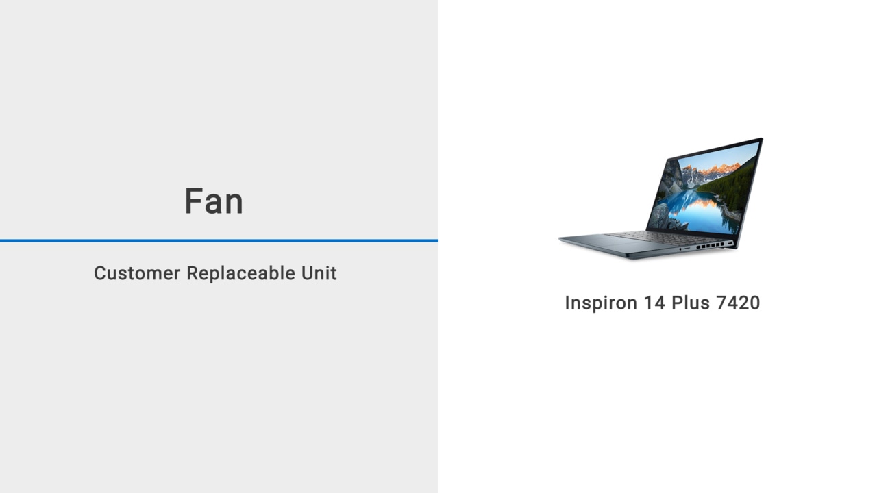 How to replace the fan on Inspiron 14 Plus 7420