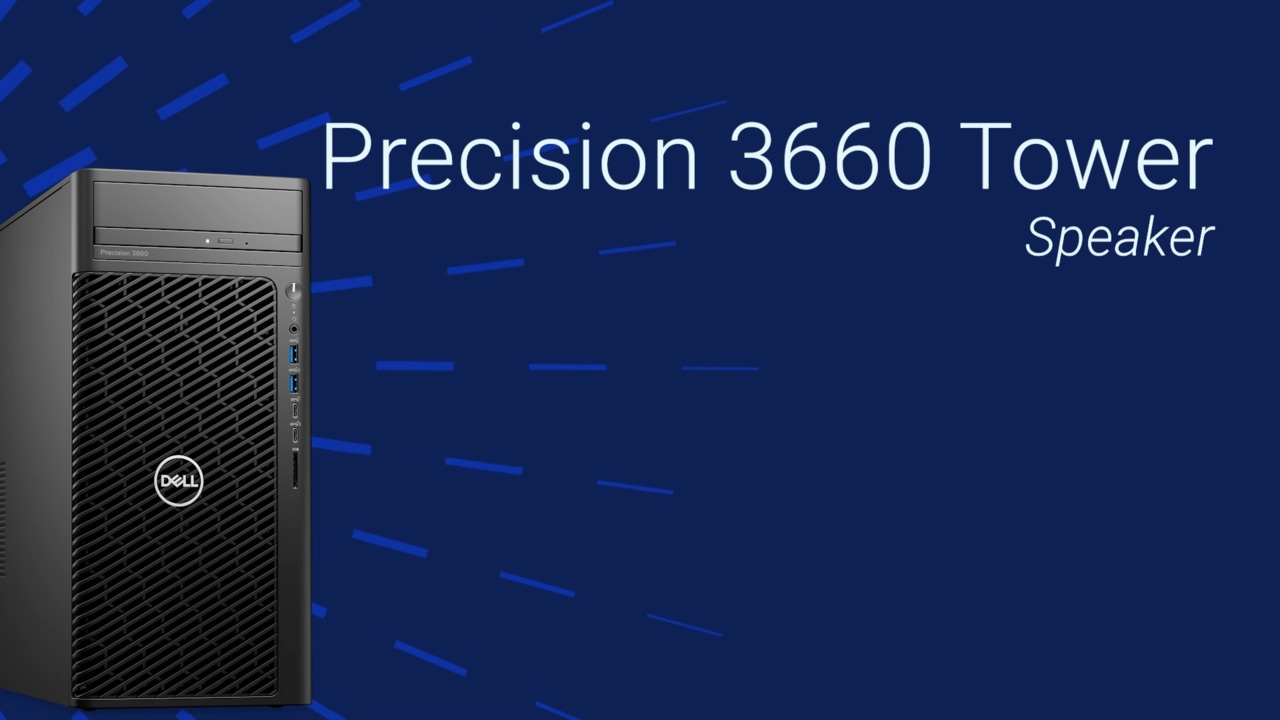 Postup výměny reproduktoru v počítači Precision 3660 Tower