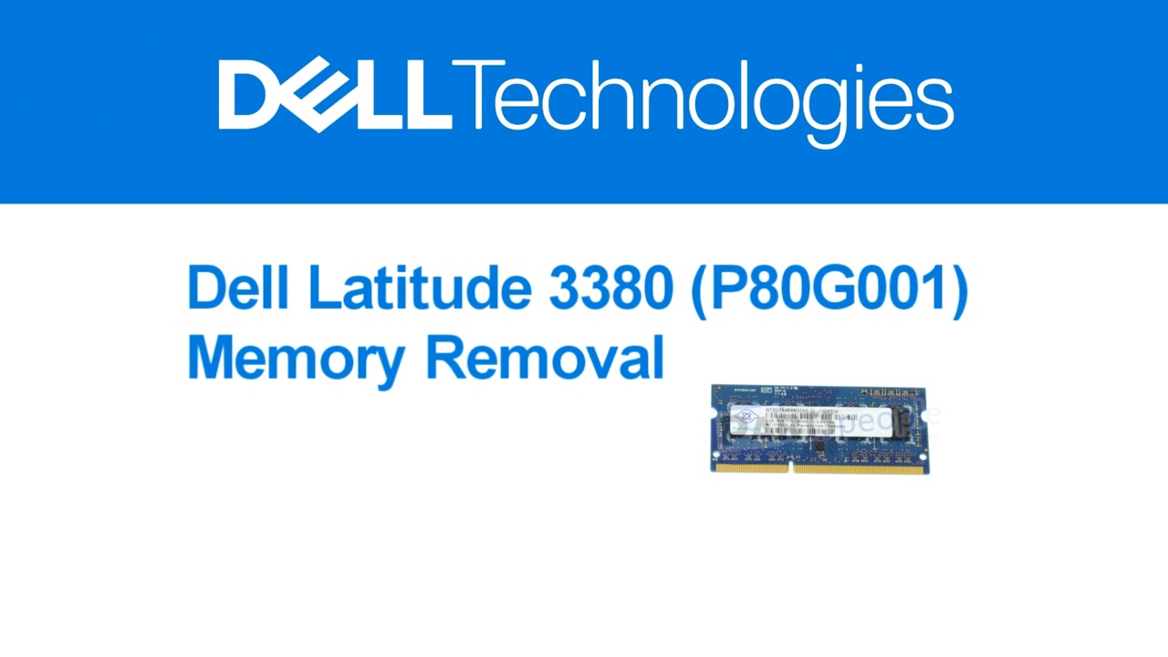 How to Remove a Latitude 3380 Memory