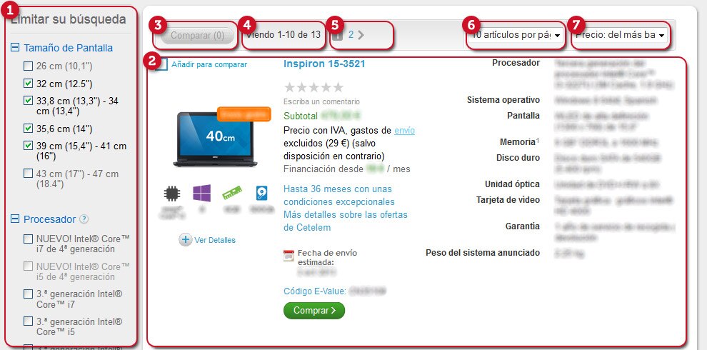 Búsqueda de productos