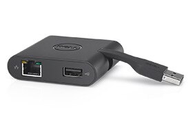 Adapter firmy Dell ze złącza USB Type-C do portu HDMI/VGA/Ethernet/USB 3.0
