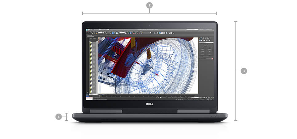 Dell m7710 Abmessungen