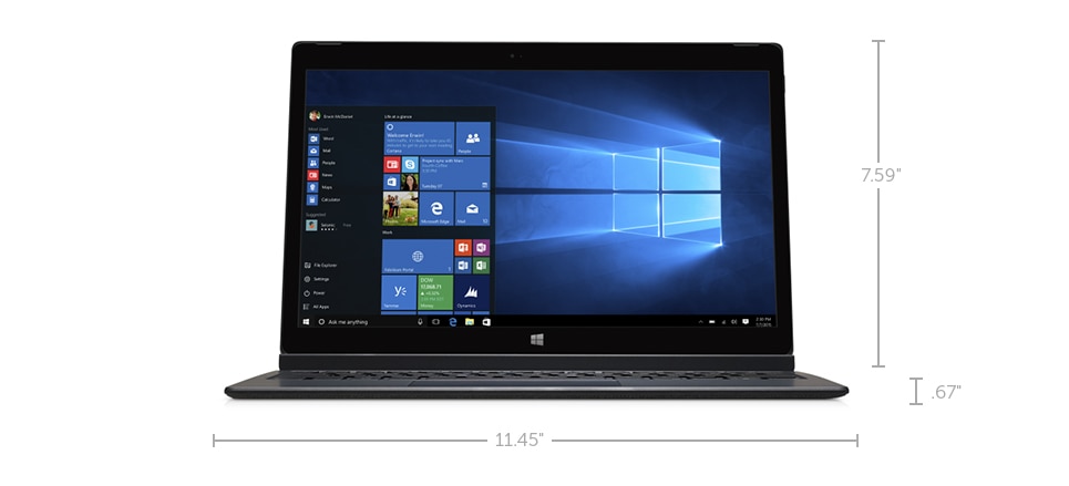 Portable Latitude 7275 : Dimensions et poids