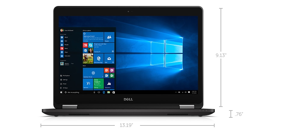 New Latitude 14 7000 Series Ultrabookâ„¢ - Dimensions and weight