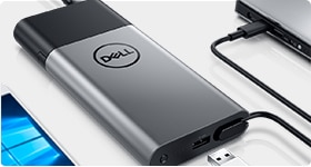 Latitude 3390 „2 w 1” — hybrydowy zasilacz Dell z przenośną ładowarką USB-C