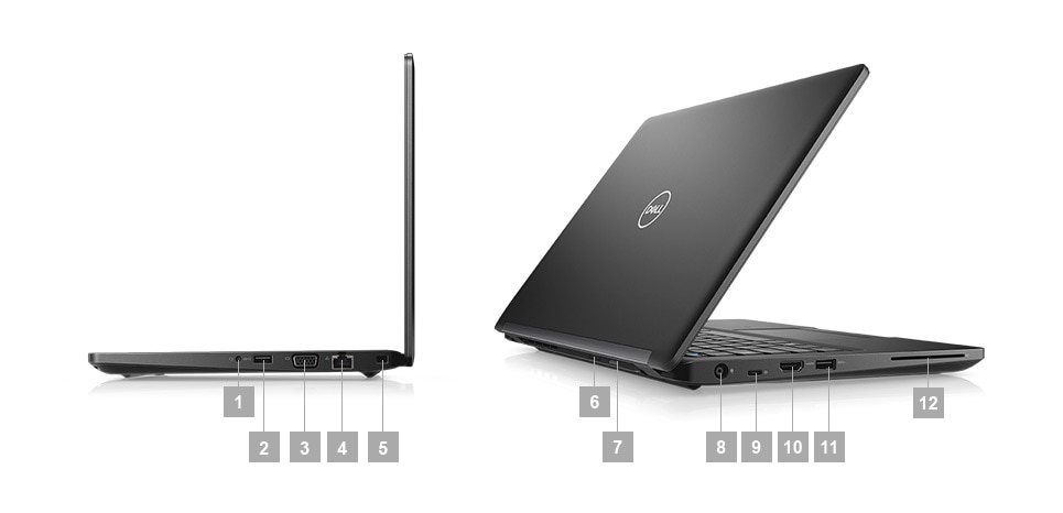 Nouvel ordinateur Latitude 5290 - Ports et emplacements