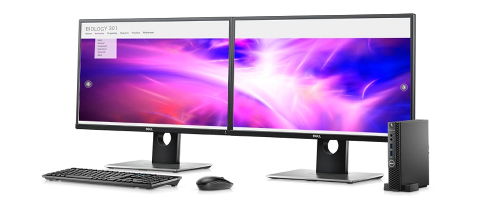 dell optiplex 3050 dual monitor