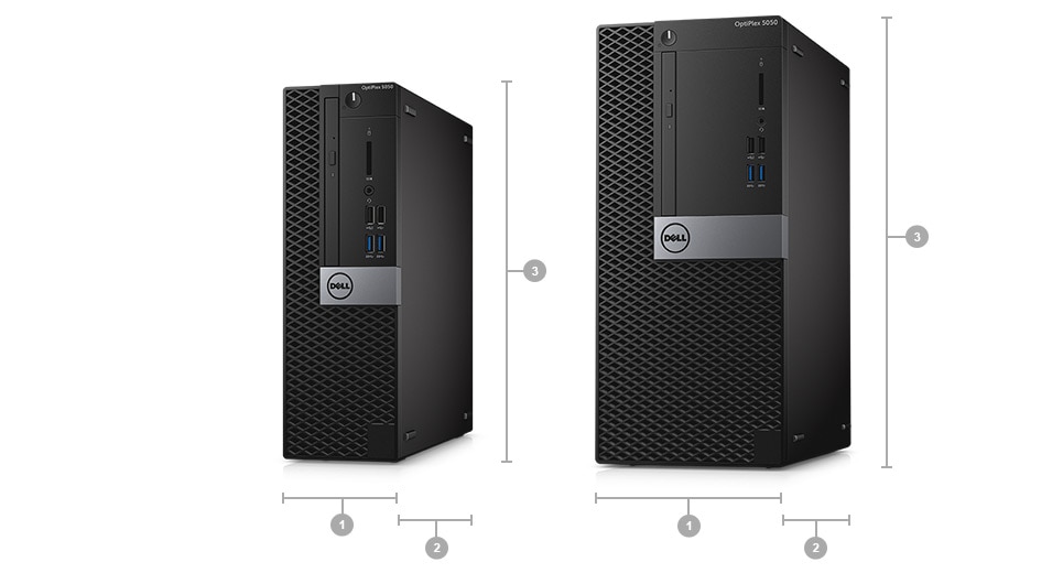 OptiPlex 5050 Tower and Small Form Factor - Dimensions & Weight