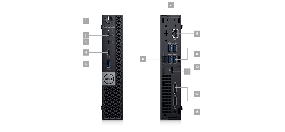 optiplex-5060-micro - Ports & Slots