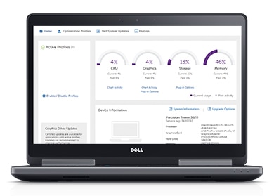 Precision 15 7520 - Improve productivity with Dell Precision Optimizer