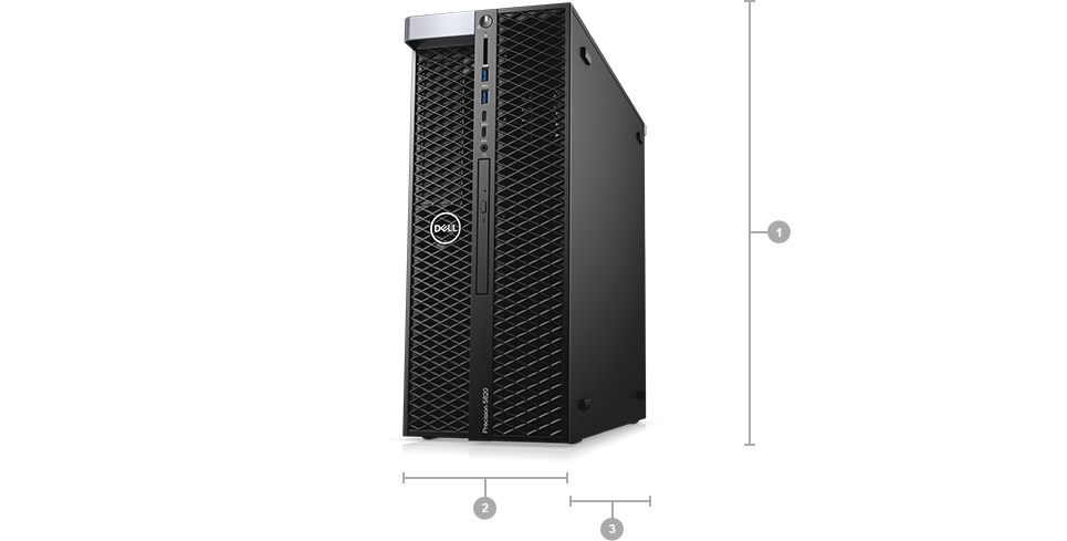 Precision 5820 Tower - Dimensions & Weight