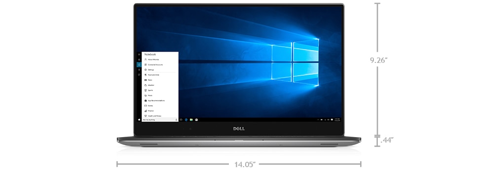 Dòng Dell Precision 15 5000 mới (5510) - Kích thước & Trọng lượng