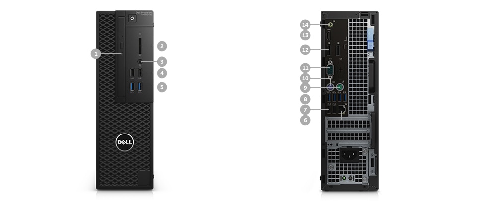 Ports & Slots – Small Form Factor Tower