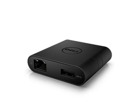 Προσαρμογέας Dell - USB τύπου C TM σε HDMI/VGA/Ethernet/USB 3.0