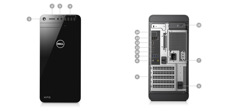 Xps 8920 Desktop Tower Intel I7 Quad Core Dell