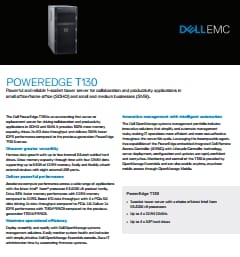 Dell PowerEdge T130 Spec Sheet | Dell UAE